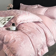 Premium-Quality TC1600 Double-sided Ice Silk TC1600 4IN1 Bedsheet Set Fitted Sheet—Bedding Set Cool-