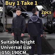 Imuto Rain Coat For Motorcycle Waterproof Motorbike Rain Suit Reflective Raincoat