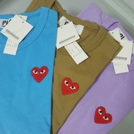 S, M Japan CDG PLAY Tee Shirt with red heart logo