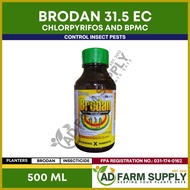 ۩ ✶ ◵ BRODAN INSECTICIDE SPRAY FOR PLANTS AND VEGETABLES - Chlorpyrifos & BPMC Formula - Broad Spec