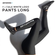 กางเกงว่ายน้ำดำน้ำผู้ชายและผู้หญฺิง – Rash Pants Long MARBLE WHITE LOGO แบรนด์ WATER PRO – กางเกงขาย