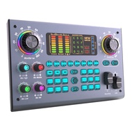 Professional Podcast Live Sound Card DJ Mixer Audio Mixer Equipment for PC Recording Singing Streami