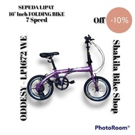 Sepeda Lipat 16 Odessy Atx 20 Pf 5.0 Ungu 16 Inch