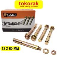 DYNABOLT CONCRETE BOLT 12 X 60 MM CAMEL DINABOLT 12X60 ANGKUR Bolt M10 M12X60 DINA DYNABolt