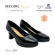SEEGIRL Premium Collection Ladies Comfort Leather High Heels Formal Shoes (SS22-269)