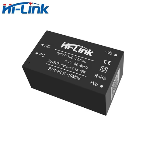 Hi-Link New HLK-10M09 Power Supply Module 3000Vac 10W 9V 3000mA Isolated switching Step Down High Ef