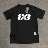 Summer Thin Breathable Sports T-Shirt 3X3 American Short-Sleeved Shooting Uniform Student Basketball
