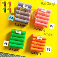 ️ YK ️ Serrated TipRoll rambut 1 pack Contains 10 pcs