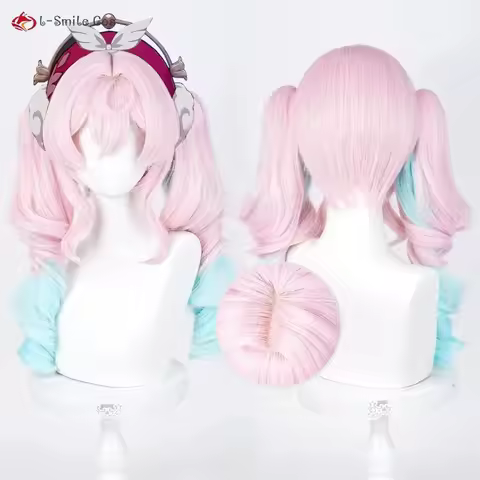 HSR Castorice Hyacine Copsplay Wig 48cm/100cm Wigs Heat Resistant Synthetic Hair Anime Cosplay Costu