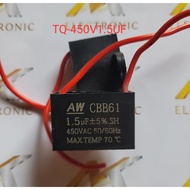 New 450V 1.5UF fan capacitor (piece)