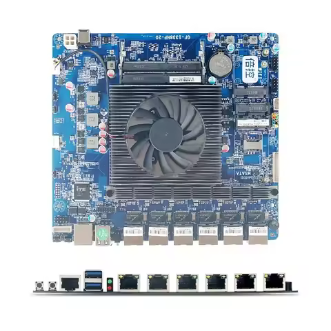 I7-8550U N100 N150 N5105 J4125 N4000 CPU with Motherboard Kit, Soft Router 6 Network Card Motherboar