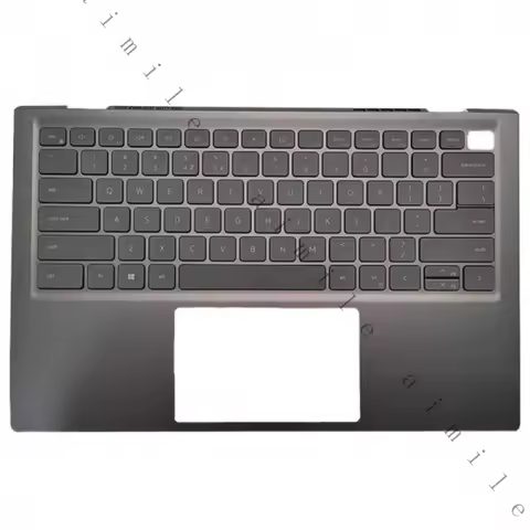 NEW For DELL Inspiron 14 5410 5415 US English Backlit Keyboard Palmrest Upper Case Gray