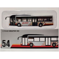 1:110 scale Singapore Man A22 smrt pixel livery single decker bus model, service 980