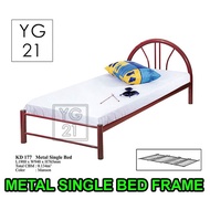 Classic Single Steel Bed Frame/ Katil Besi Kayu Queen Size / Bedroom Furniture / Perabot Bilik