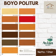 PRO PAINT Avian BOYO Politur Plitur Pelitur 1kg Warna / Vernish 1 Liter Cat Plitur Kayu