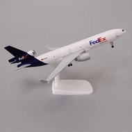 20cm Metal Alloy Airplane Model Set - Fedex Express Airlines MD-11 Air Fedex Model Airplane with Gea