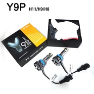 1คู่ Y9 Pro ไฟ LED ไฟหน้ารถยนต์ ไฟตัดหมอก ไฟหน้ารถยนต์ H4 H11 H9 H8 ทนทาน การเจาะแสงที่แข็งแกร่ง