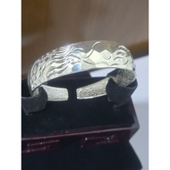 F0001: Gelang perak tulen 999.9 perak, berat: 30.03g/33.07g, saiz cincin: saiz boleh laras 55.3___59