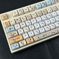 MAIMOOO Snoopy Keycap 130 Keys MOA Profile PBT Dye Sublimation Mechanical Aula F75 F99 RK100 Round K