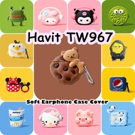 READY STOCKFor Havit TW967 Case Cartoon Simple Soft Silicone Earphone Case Casing Cover NO.6