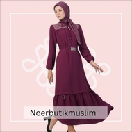 Hikmat Fashion Original D4492-02 Abaya Hikmat  noerbutikmuslim Gamis