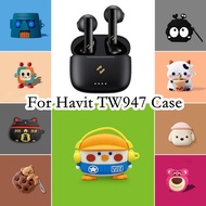 【imamura】For Havit TW947 Case Tide Cool  Cartoon Series for Havit TW947 Casing Soft Earphone Case Cover