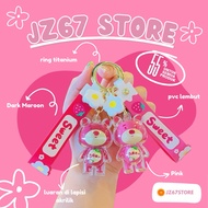 GANTUNGAN JZ67 Store 3D Miniature Keychain Sweet Bear Keychain Adult Souvenir Gift Bag