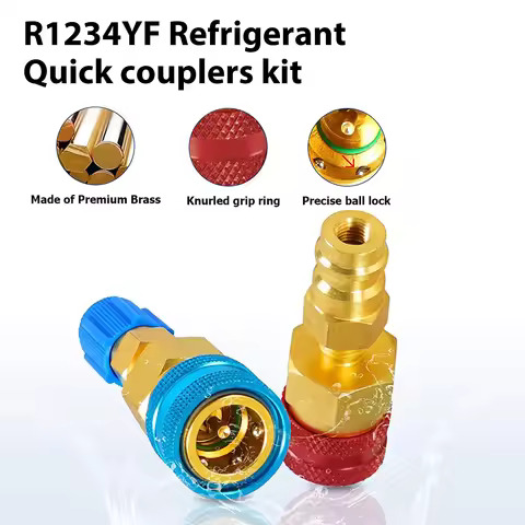 Freon R134A to R1234YF Refrigerant Gas Filling Adapter HVAC R 1234YF to 134A Inflate Connector Autom