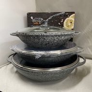 KUALI BATU GRANITE NON STICK 24CM/28CM/32CM/36CM/40CM