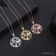 Circle Diamond Love s925 Europe America 100 Kinds of Silver I Love You Inlaid Necklace Projection La