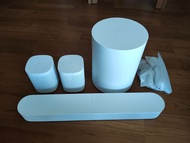 SONOS Beam Gen 2 + 2x One SL + Sub Mini 白色 90% 新淨