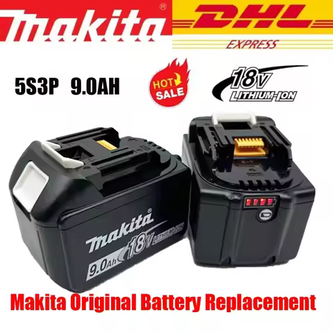 100% Genuine/18V/Makita 9Ah Makita 18V Battery BL1840 BL1830B BL1850B BL1850 BL1860 BL1815 Replaceme