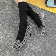 Korean Jelly Shoes - PVC Crystal Slip-Ons for Women | Outdoor Comfort