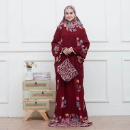 MUKENAH TERUSAN MUKENA JUMBO MOTIF BATIK CAP PEKALONGAN MUKENAH DEWASA MUKENAH LAJUR