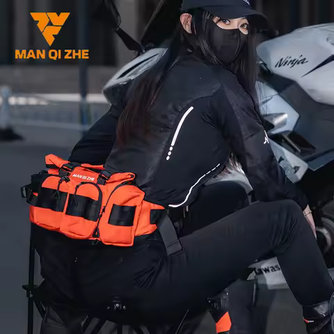 FEHER Waist Bag for Motorcycle Waterproof Unisex Square Multi-functional Motorbike Waist Bags Tear-r