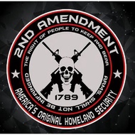 ROUND 2ND AMENDMENT VINYL STICKER WATERPROOF HIGH QUALITY MOTORCYCLE HELMET BIKE TUMBLER CAR STICKER