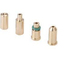 4PCS Replacement Brass Gas Refill Adapter for S T Dupont Lighter Yellow/Red/Green/Blue Caps DIY Repa
