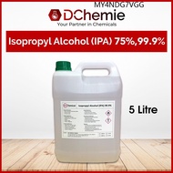 Isopropyl Alcohol IPA 75  99.9 5000ML Hand Sanitizer  Rubbing Alcohol  Degreaser  Solvent