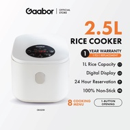 【Great discount】Gaabor Mini Rice Cooker (2.5L) Smart Micro Processor Rice Cooker Non-Stick GR-S25D