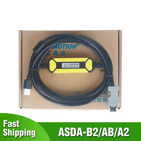 ASDA-B2/AB/A2 ASD-CNUS0A08 ASDA B2 for Delta Servo Motor Driver Debugging Programming Cable Data Lin