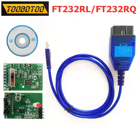 6 Ways Switch Chip FT232RL FT232RQ FTDI For Fiat KKL For VAG 409 OBD2 Car Diagnostic Cable For VAG K