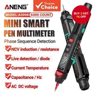 ANENG A3008 Digital 6000 Counts Intelligent Professional Multimeter Sensor Pen Tester Current Meter 