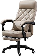 Computer Chair Task Swivel Executive Computer Chair with Footrest Ergonomic High Back Office Chair Height Adjustable Reclining Gaming Chair with Lumbar Support (Color : Black) Decoration