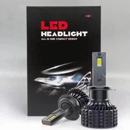 1คู่30000LM ไฟหน้ารถมอเตอร์ไซค์แบบ Led H4 H11 HIR2 9012 9006 HB4 9005 HB3 H7หลอดไฟหน้า LED สำหรับรถโดยสารประจำทางพร้อมกล่องดำ