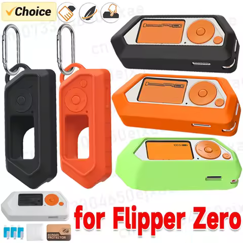 Silicone Protective Cover for Flipper Zero Protective Case with Hanging Buckle Anti Scratch Screen F