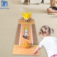 [Gazechimp] Bowling Play Set Bowling Alley Game Educational Portable Family Game with