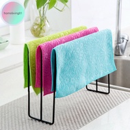 homeliving High Quality Iron Towel Rack Kitchen Cupboard Hanging Wash Cloth Organizer Drying Rack sg