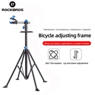 ROCKBROS Bike Repair Stand 360°Rotatable Stable MTB Bicycle Repair Rack Foldable Road Bike Stand With Tool Tray