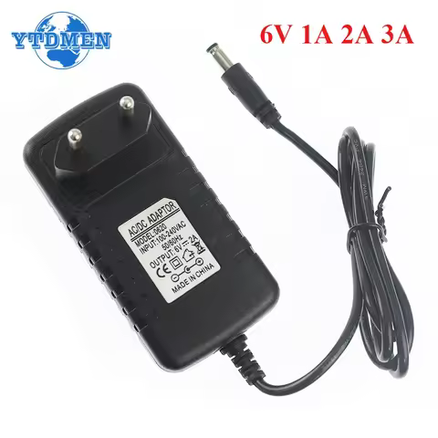 6V Universal Power Supply Adapter AC 220V TO 6V 1A 2A 3A Switching Power Adapter Source EU/US Plug
