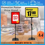 A4 Table Top Frame Price Stand Pop Clip Metal Stand Snap Frame Poster Display Stand